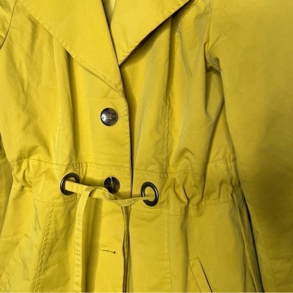 Sandro Studio Mustard Yellow Rain Jacket size Medium EUC - Picture 2 of 6